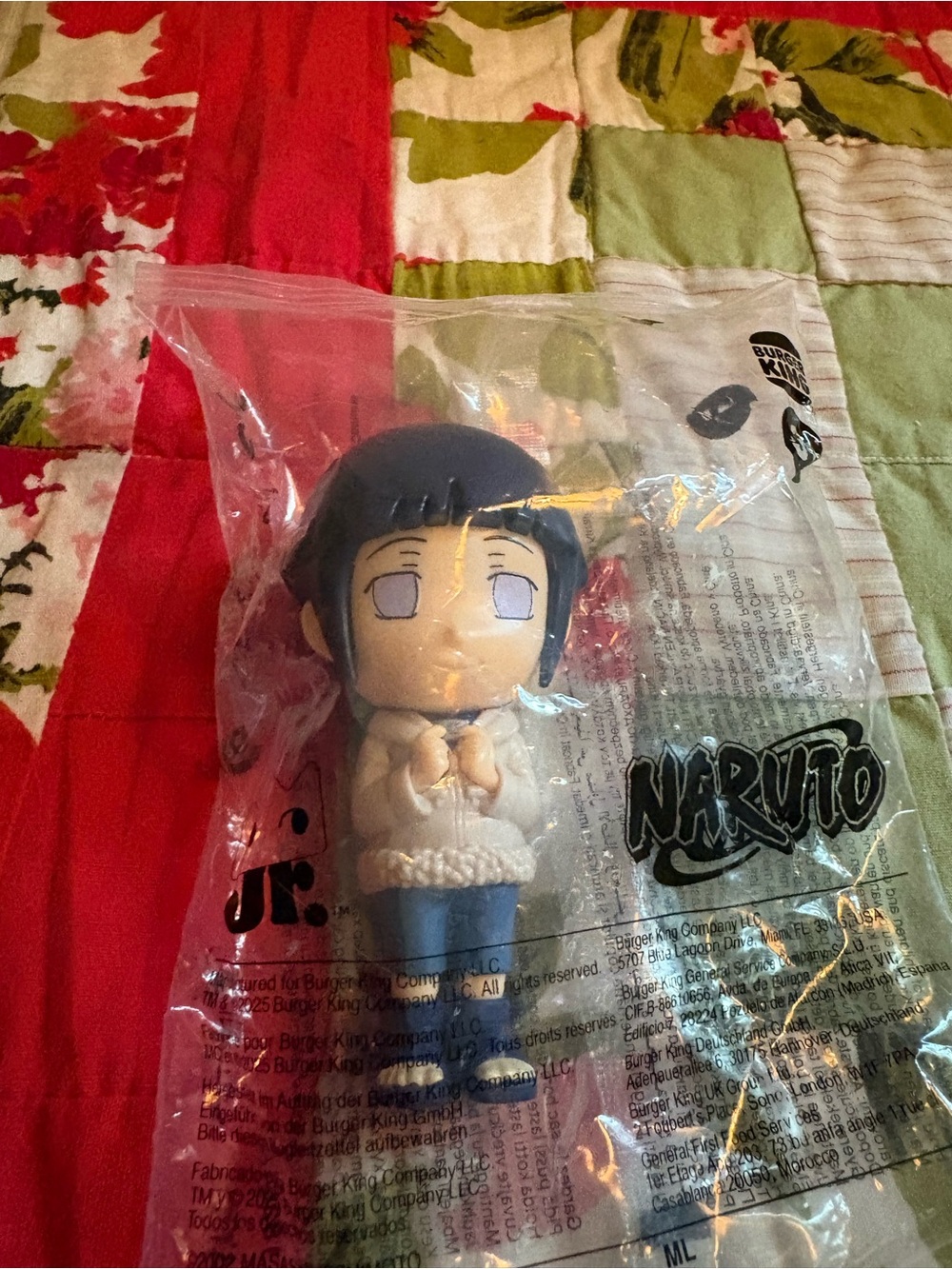 Naruto Hinata Burger King Happy Meal Figure - White Sweater, Blue Jeans